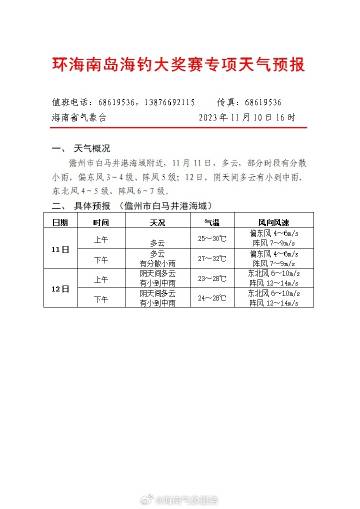 白马井镇天气预报更新通知